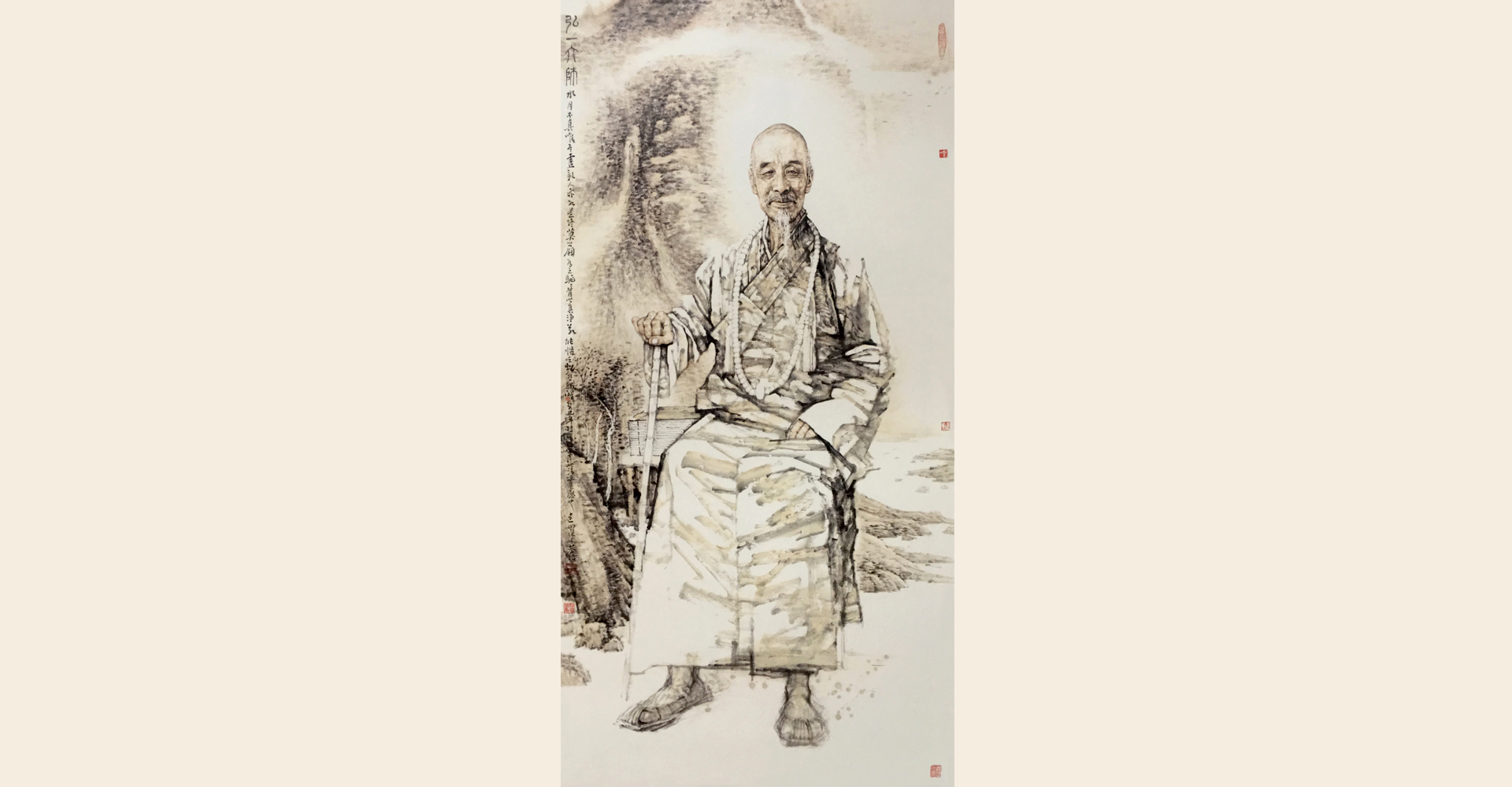 弘一法师造像