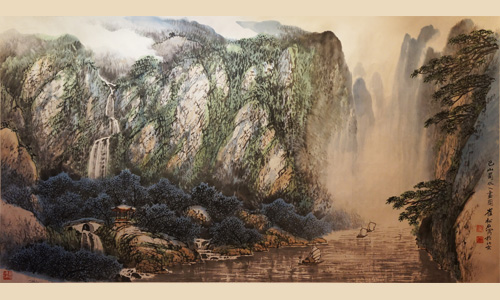 巴山蜀水入画图