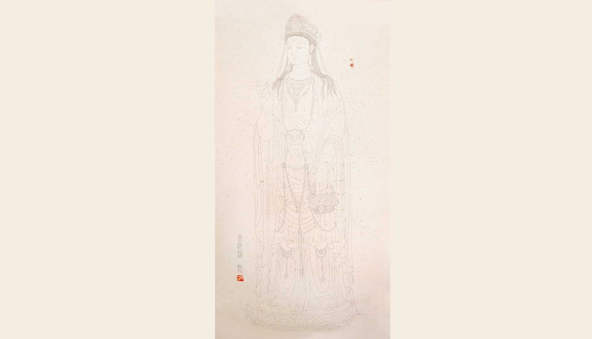 观音（白描）