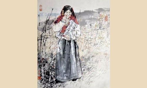藏族少女