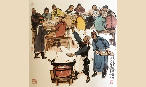 老北京名吃炸酱面
